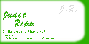 judit ripp business card